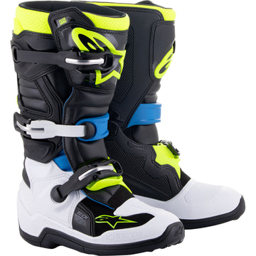 ALPINESTARS Youth Tech 7S Boots - Black/Blue/Yellow - US 4 2015017-1795-4