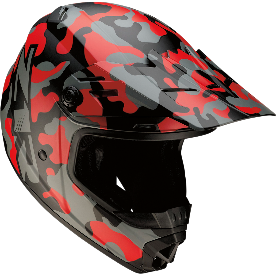 Z1R Youth Rise Helmet - Camo - Red - Small 0111-1264