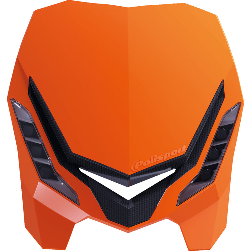 POLISPORT E-Blaze LED Headlight - Orange/Black 8670800006 by Polisport
