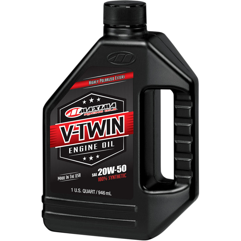 Maxima Racing Oil V-Twin Synthetic Oil - 20W-50 - 1 U.S. quart 30-11901