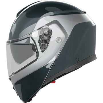 AGV Streetmodular Helmet - Levico - Gray/Silver - Medium 2118296002003M | Street Full Face Modular Helmet