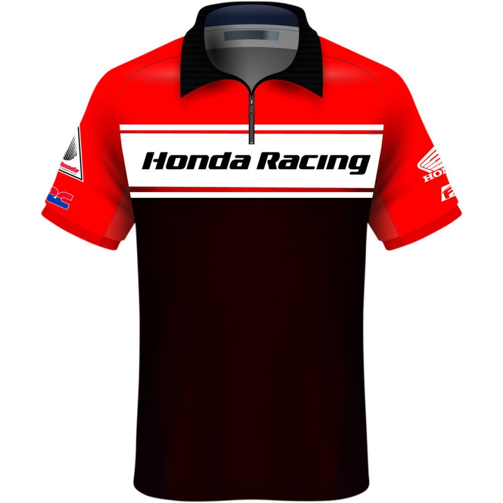 FACTORY EFFEX Honda Team Pit Shirt - Red/Black/White - XL 23-85306