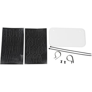 Hardline License Kit - White 2340W | License Plate Group