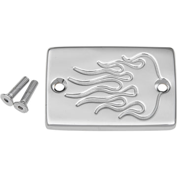 BARON Master Cylinder Cover - Smooth - Kawasaki - Chrome BA-7676-03