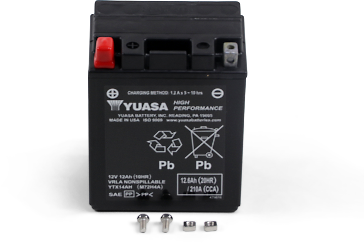 Yuasa AGM Battery - YTX14AH YUAM72H4A