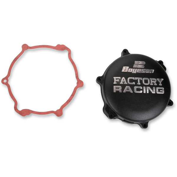 Boyesen Clutch Cover - Black - Yamaha CC-33B