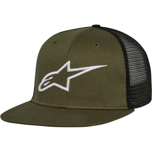 Alpinestars Corp Trucker Hat - Military/Black - One Size 1025810036910OS