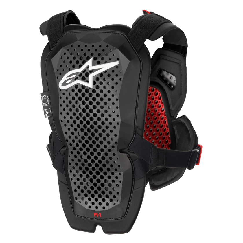 Alpinestars A-1 Pro Chest Protector Anthracite Black Red X-Large / 2X-Large