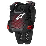 Alpinestars A-1 Pro Chest Protector Anthracite Black Red X-Large / 2X-Large