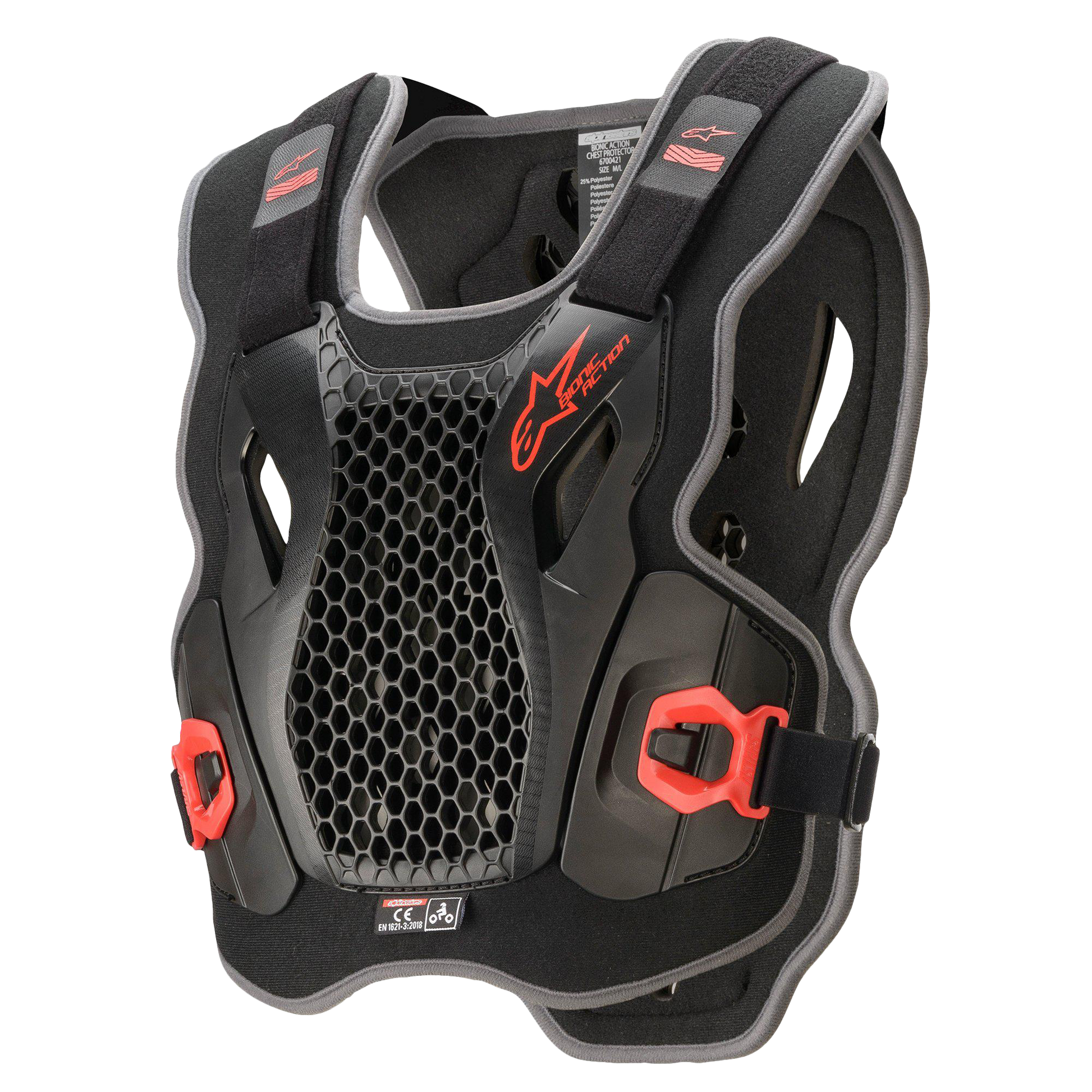 Alpinestars Bionic Action Chest Protector Black/Red - Medium/Large | Protection