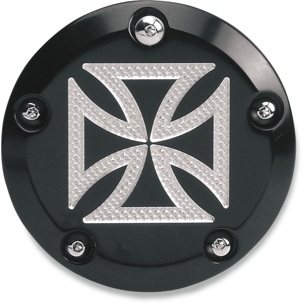 ACCUTRONIX Points Cover - Maltese Black - Twin Cam C1605-CB