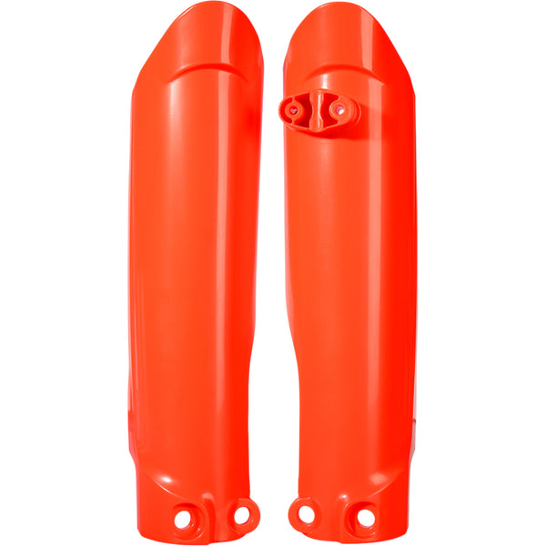 Acerbis Lower Fork Covers for Inverted Forks - Fluorescent Orange 2791514617