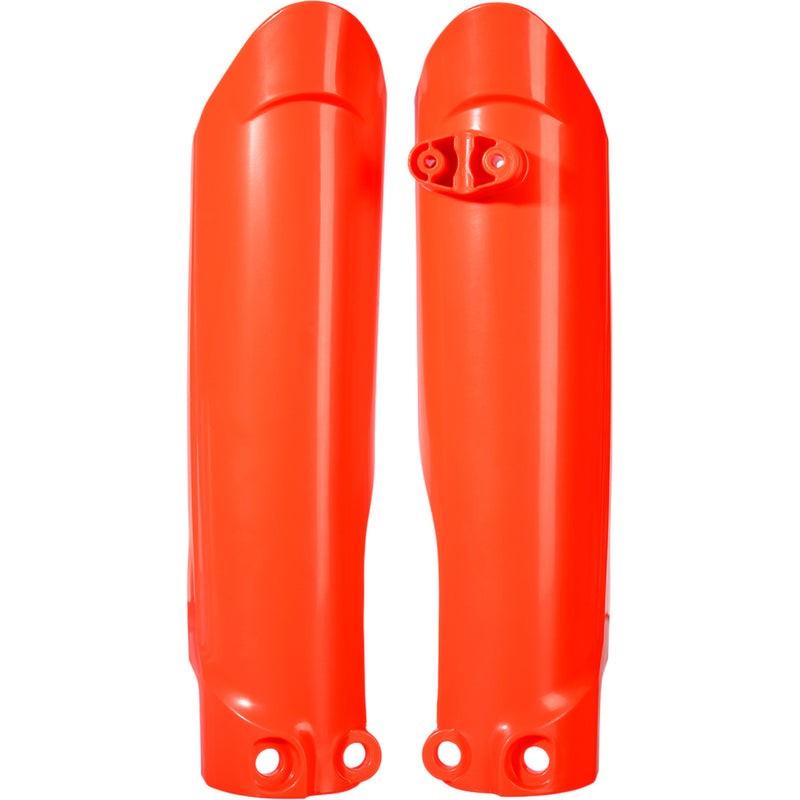 Acerbis Lower Fork Covers for Inverted Forks - Fluorescent Orange 2791514617