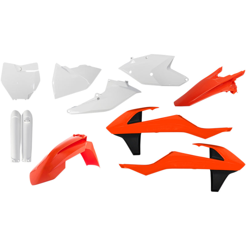 Acerbis Full Replacement Body Kit - OEM '18 Orange/White/Black 2421065909