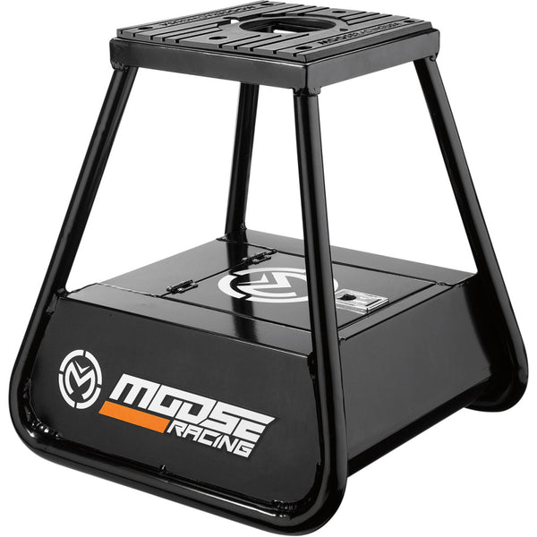 Moose Offroad Bike Stand - with Storage - Black 4101-0458
