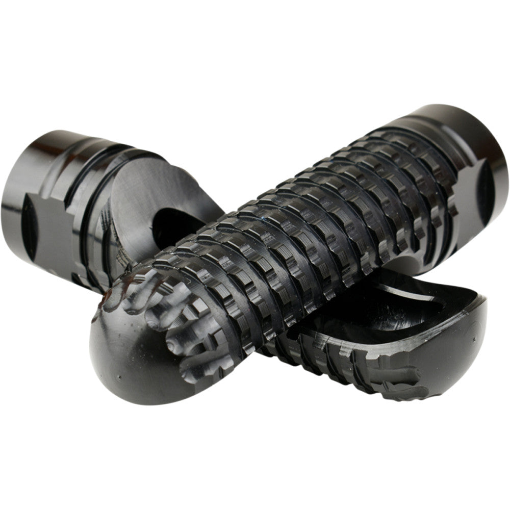 DRIVEN RACING TT Rearset Footpeg - Aluminum - Black DRP-007-IFP
