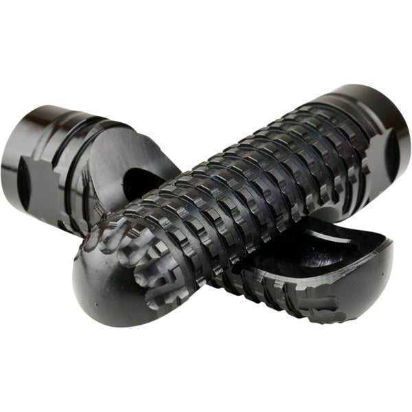 Driven Racing TT Rearset Footpeg - Aluminum - Black DRP-007-IFP