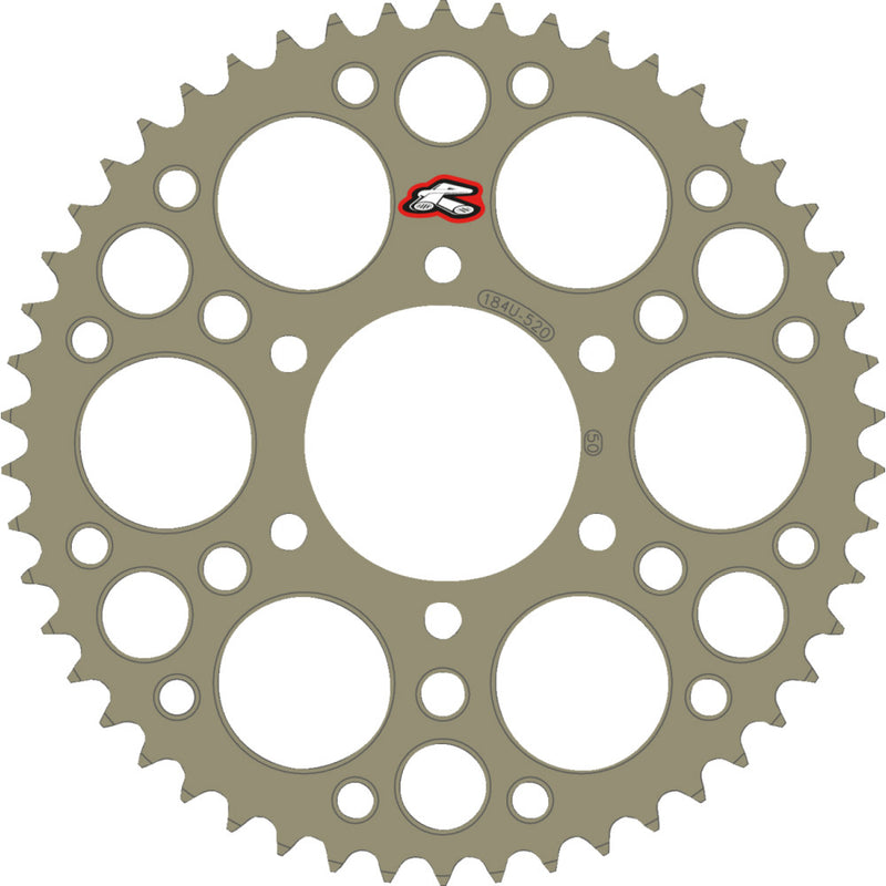 RENTHAL Rear Sprocket - Aluminum - 50 Tooth - Kawasaki 184U-520-50P-HA