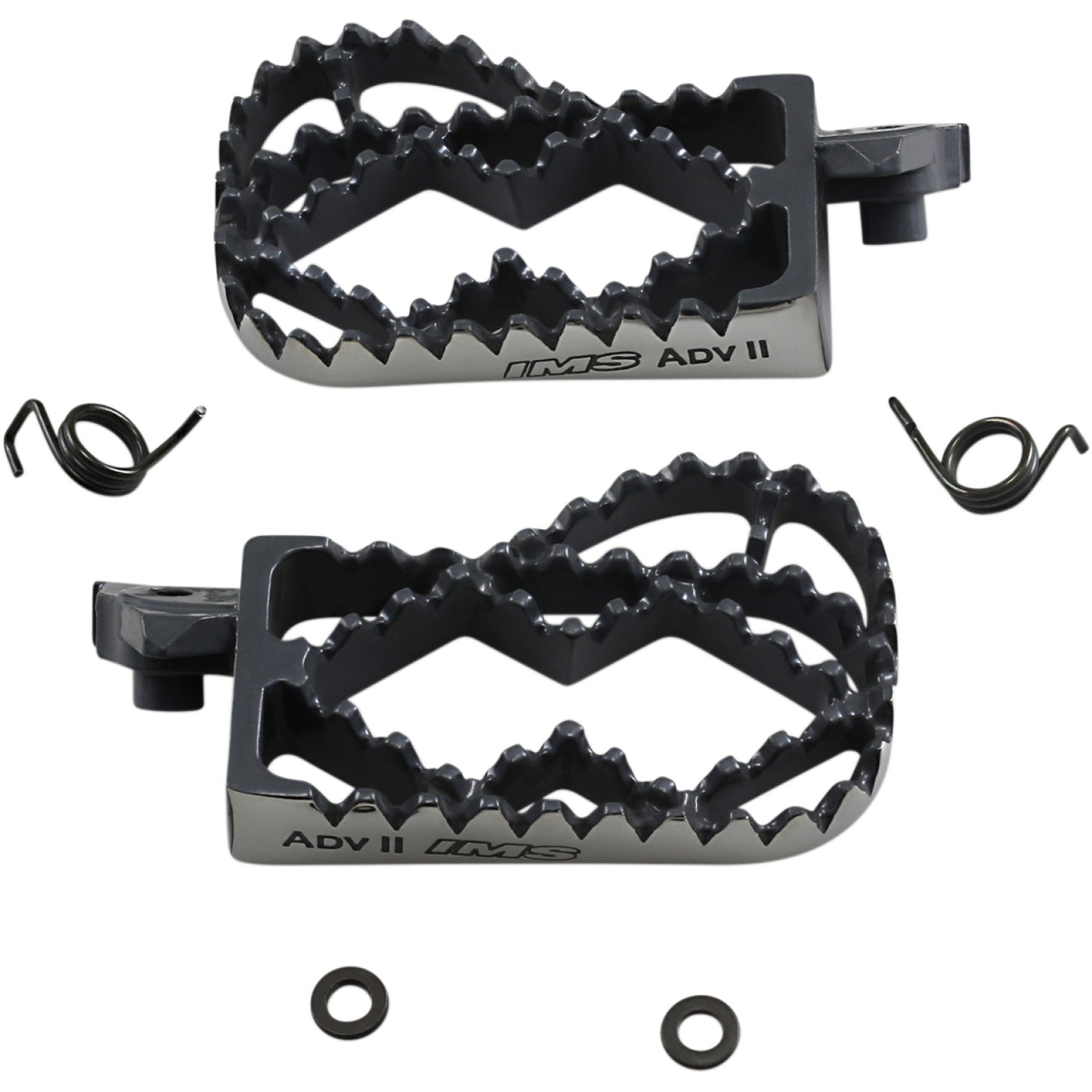 IMS PRODUCTS INC. Adventure II Footpegs - Black 252602-2