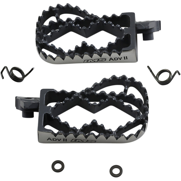 IMS PRODUCTS INC. Adventure II Footpegs - Black 252602-2