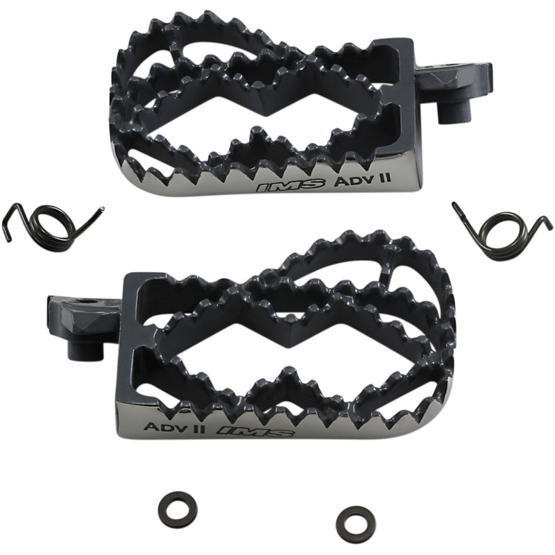 IMS PRODUCTS INC. Adventure II Footpegs - Black 252602-2
