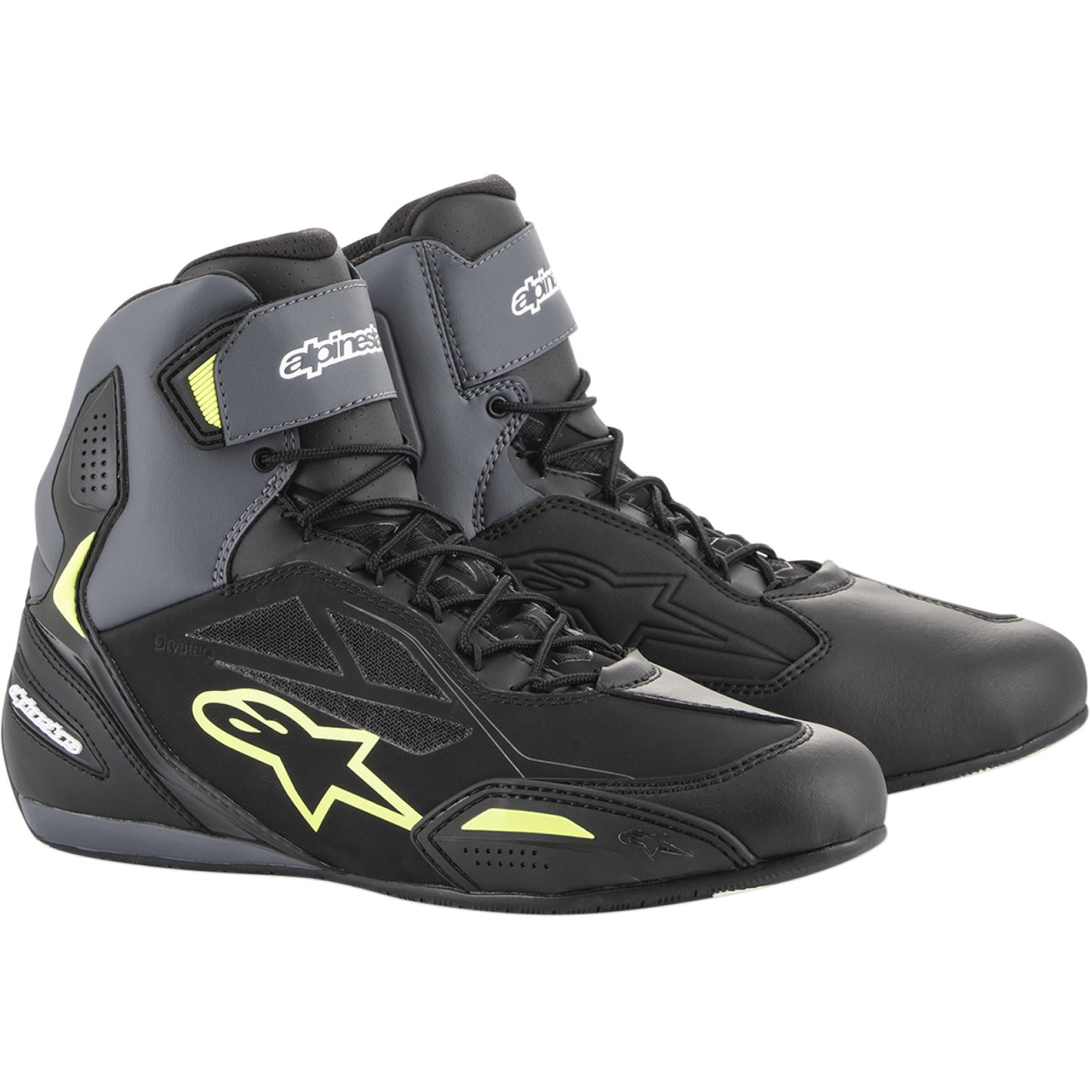 ALPINESTARS Faster-3 Drystar? Shoes - Black/Gray/Yellow - US 6.5 2540719175-6.5