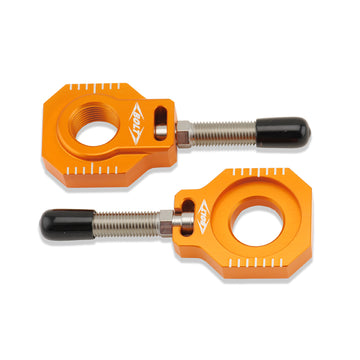 Chain Adjuster Blocks Ktm Orange