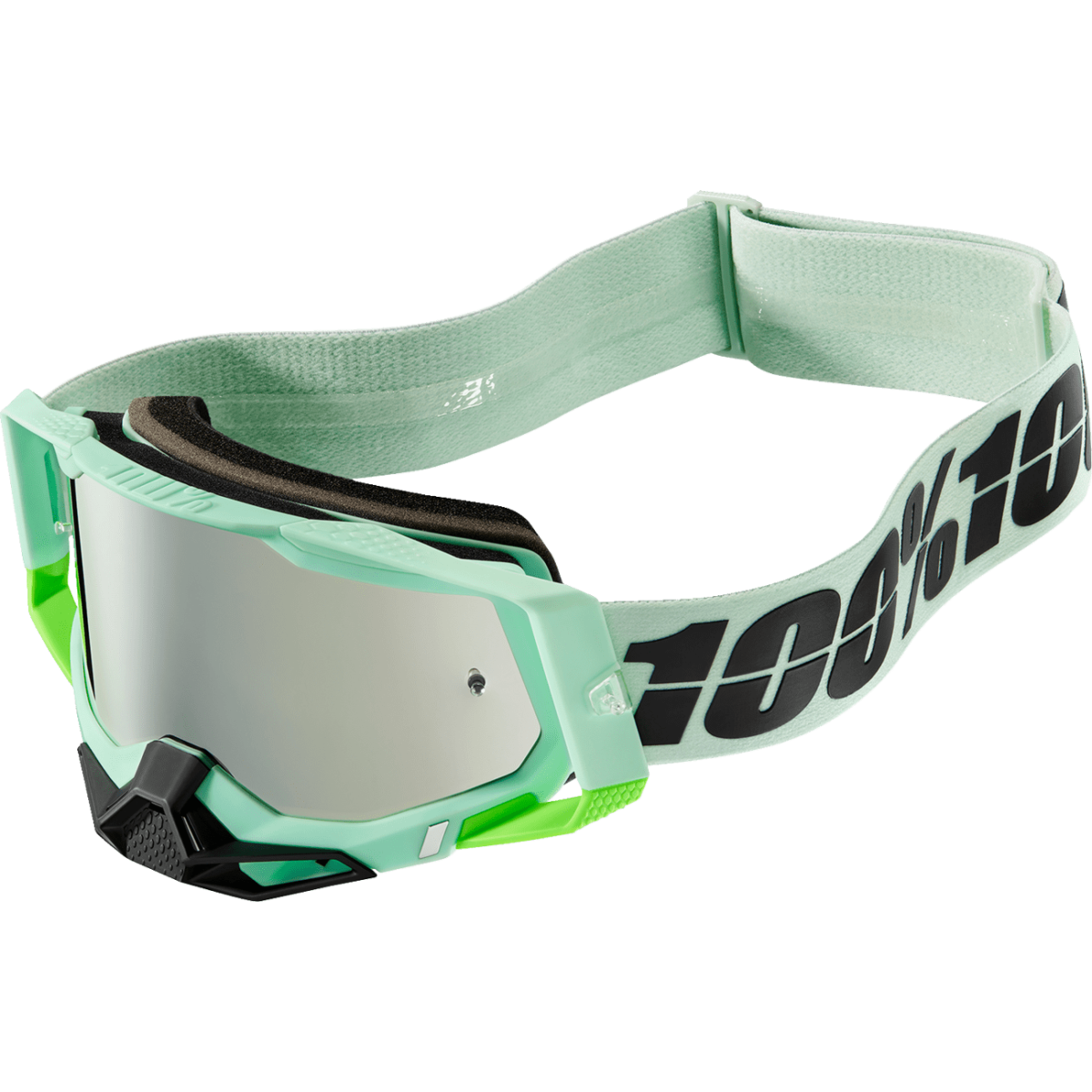 100% Racecraft 2 Goggle Palomar Mirror Silver Flash Lens by 100%