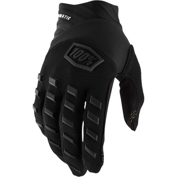 100% Airmatic Youth Gloves Black/Charcoal - Medium by 100%