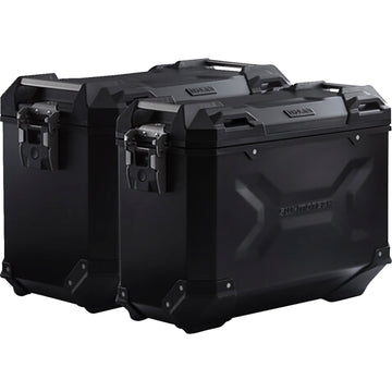 SW-Motech TRAX ADV Aluminum Case System - Black - BMW R 1200 GS '04-'13 KFT.07.311.70000/B | Luggage Group