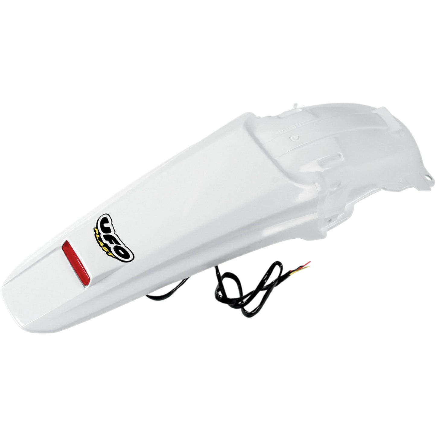 UFO Enduro Rear Fender with LED - White - HO04603-041