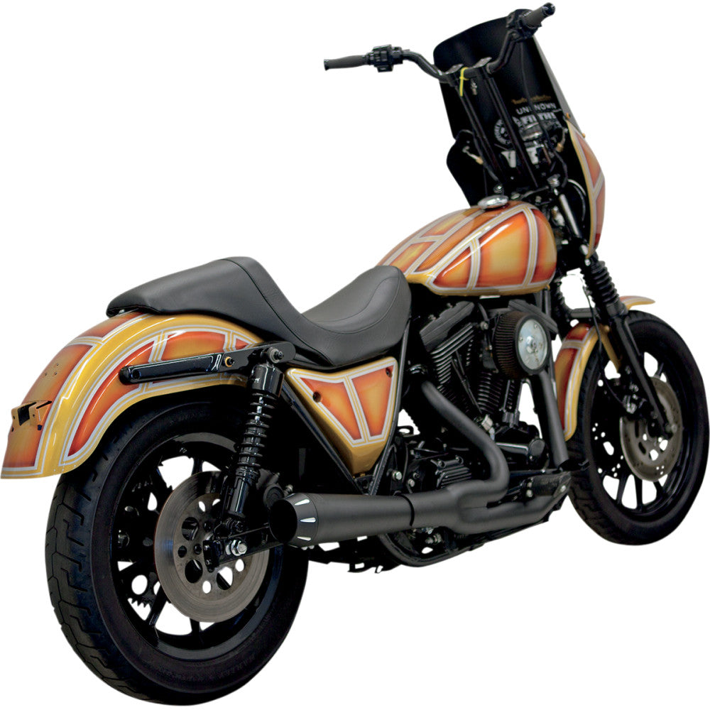 BASSANI XHAUST Road Rage 2:1 Exhaust - Black 1FXR2B