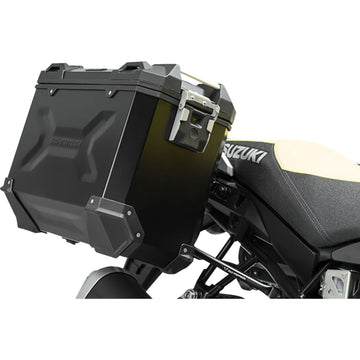 SW-Motech TRAX ADV Aluminum Case System - Black - Suzuki V-Strom 1000 '14-'19 KFT.05.440.70101/B | Luggage Group