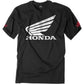 FACTORY EFFEX Honda Big Wing T-Shirt - Black - Medium 15-88310