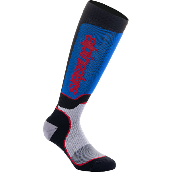 Alpinestars MX Plus Socks - Black/Red/White/Blue - Medium 4702324-1226-M
