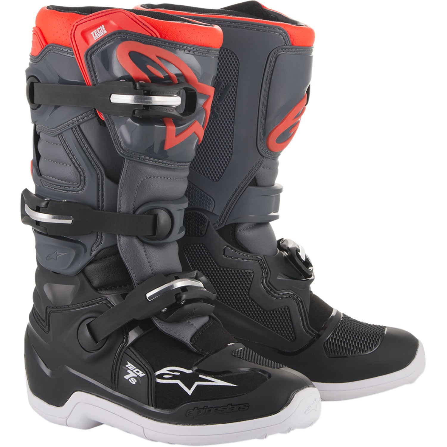 ALPINESTARS Youth Tech 7S Boots - Black/Gray - US 4 201501711334