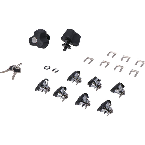 SW-Motech TRAX Lock Set - EVO - Anti-theft Protection - 9 Matching Locks with Keys QLS.00.046.15100