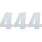 Moose Racing Race Number 4 - White - 6" 80104