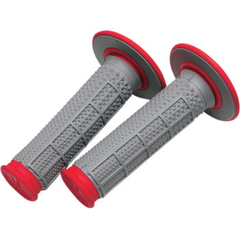 Renthal Tapered Grip Half Waffle Red