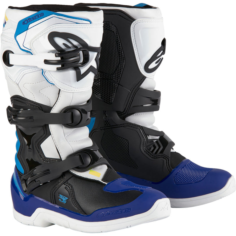 Alpinestars Youth Tech3S Boots - White/Black/Blue - US 7 / EU 40.5 2014024-2179-7