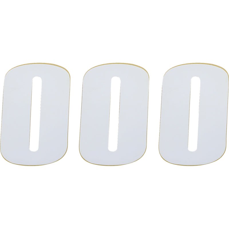 Moose Racing Race Number 0 - White - 4.5" 80000
