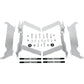 Moose Racing Radiator Braces - Silver - Yamaha 11-152