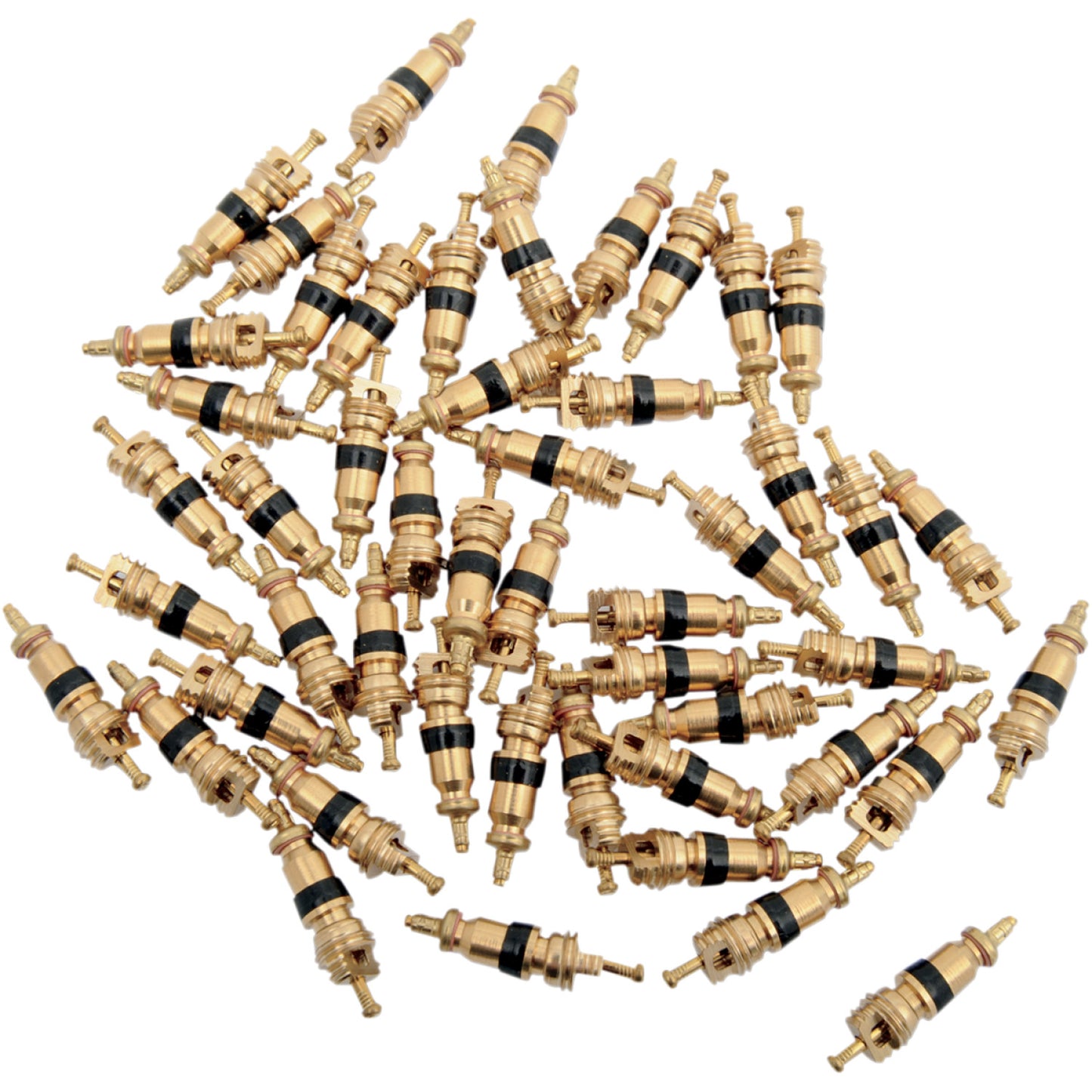 K&L Supply Valve Core - Straight - Gold - 50 Pack 32-8214 | Valve Stems Cores