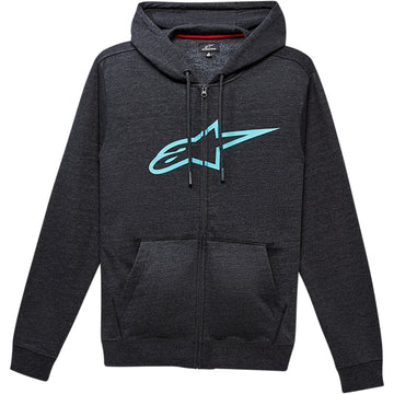 ALPINESTARS Ageless 2 Zip Hoodie - Charcoal/Turquoise - Medium 1038530521976M