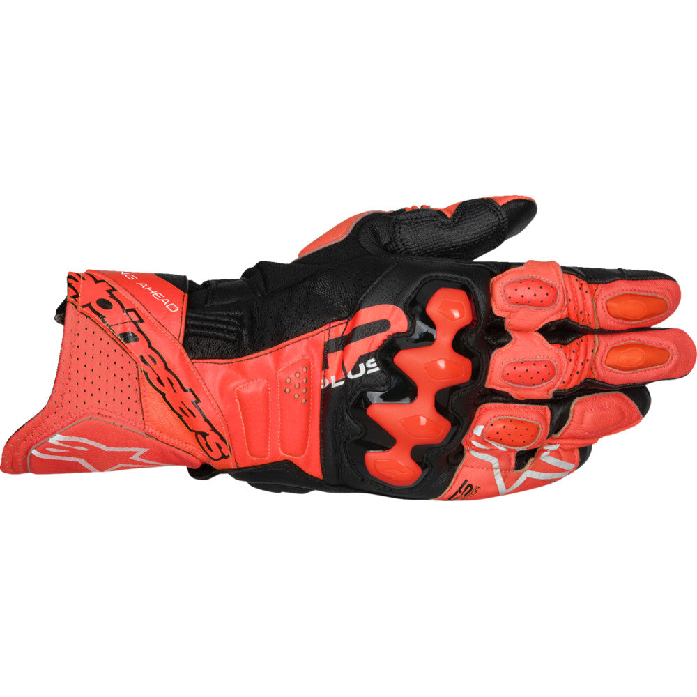Alpinestars GP Plus R V3 Leather Gloves - Bright Red/Fluo Red/Black - 2XL 3550825-3097-2X