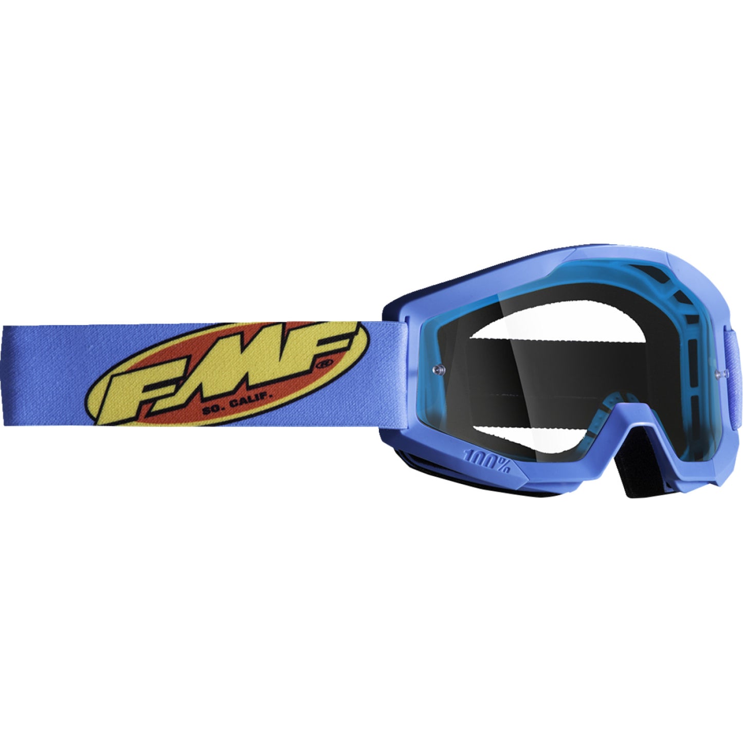 FMF PowerCore Goggles - Core - Cyan - Clear F-50050-00004