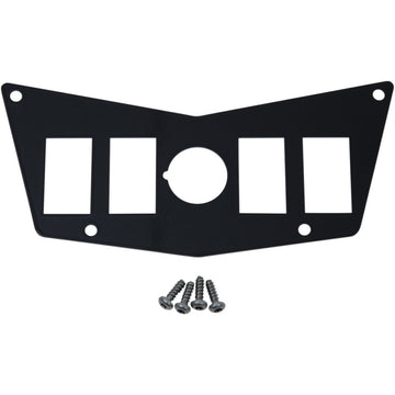 MOOSE OFFROAD Dash Plate - 4 Switch - Black 100-4390-PU