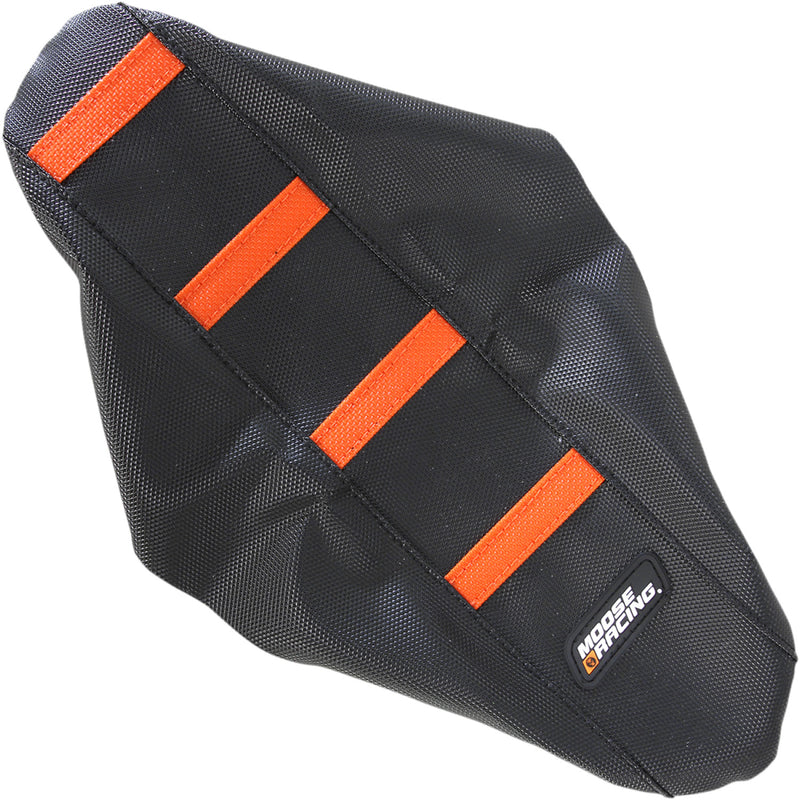 Moose Racing Ribbed Seat Cover - Black Cover/Orange Ribs - KTM KTM5009-336RT