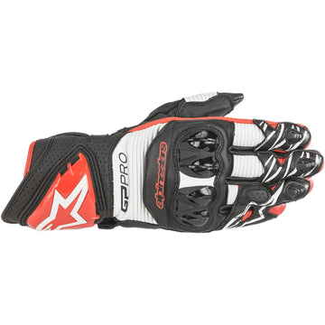 ALPINESTARS GP Pro R3 Gloves - Black/White/Bright Red - 2XL 3556719-1304XXL