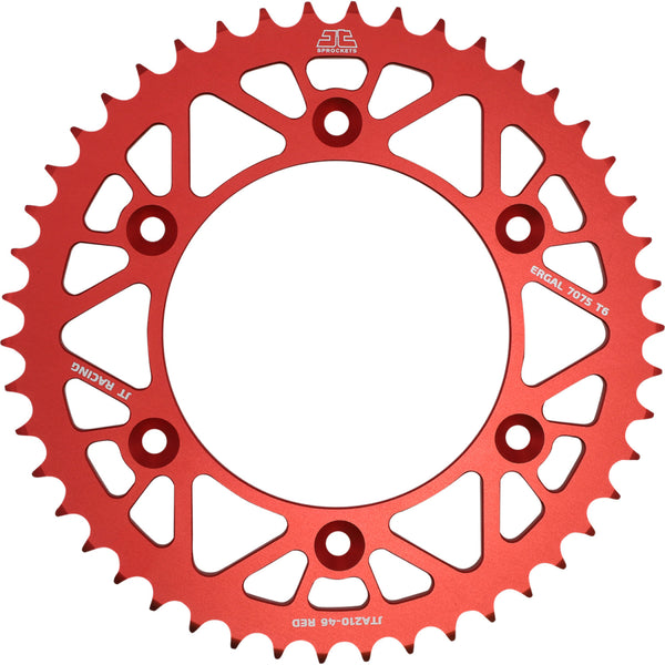 JT Sprockets Rear Sprocket - Honda - Red - 46 Tooth JTA210.46RED